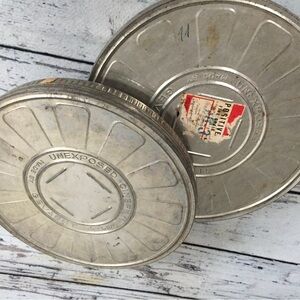 Vintage Silver Film Canisters